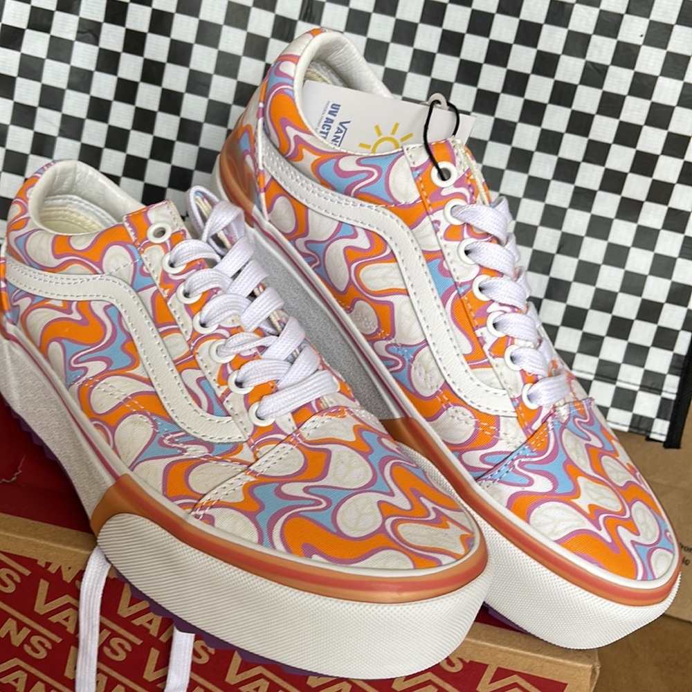 Vans Old Skool Stacked UV Ink Peace Men’s sneakers-platforms - Picture 8 of 16